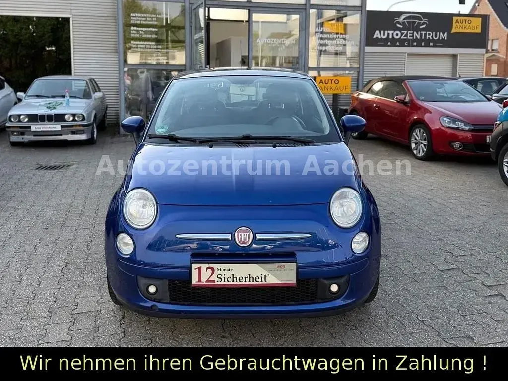 Gebraucht Fiat 500 Lounge 101 PS (74 kW) 2011 Blau Kleinwagen