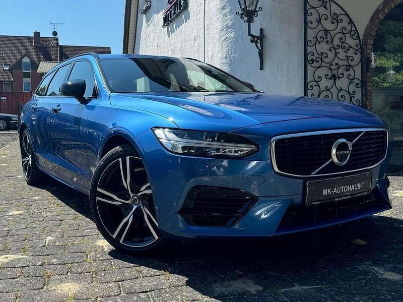Blau Gebraucht 2020 Volvo V90 R-Design Kombi | 35.450 € (Teuer) - Bild 1/4
