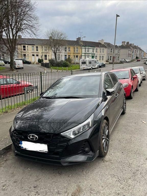 Schwarz Gebraucht 2021 Hyundai i20 N Line Kleinwagen | 14.800 € (Fairer Preis) - Bild 1/4