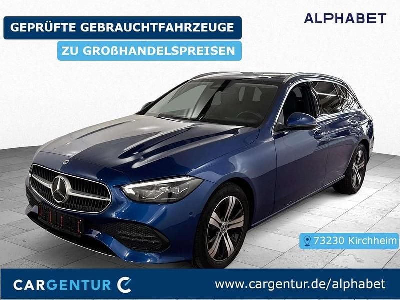 Spektralblau metallic Gebraucht 2023 Mercedes C220 Avantgarde Kombi | 26.190 € (Superpreis) - Bild 1/2