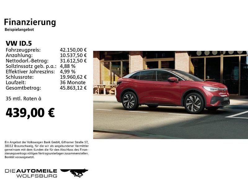 Kings red metallic (metallic) Gebraucht 2024 VW ID.5 Pro SUV | 41.850 € (Fairer Preis) - Bild 1/3