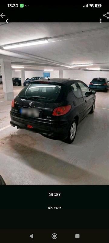 Gebraucht Peugeot 206 75 PS (55 kW) 2003 Schwarz Kleinwagen
