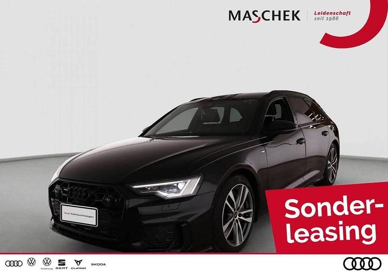 Mythosschwarz metallic Gebraucht 2025 Audi A6 S-Line Kombi | 49.540 € (Superpreis) - Bild 1/4