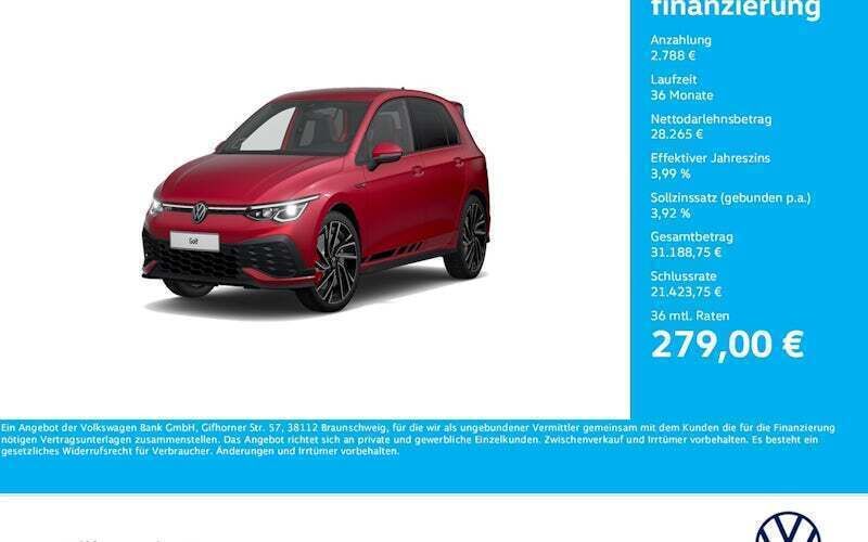 Rot Gebraucht 2022 VW Golf VIII GTI Clubsport Limousine | 31.053 € (Guter Preis) - Bild 1/4