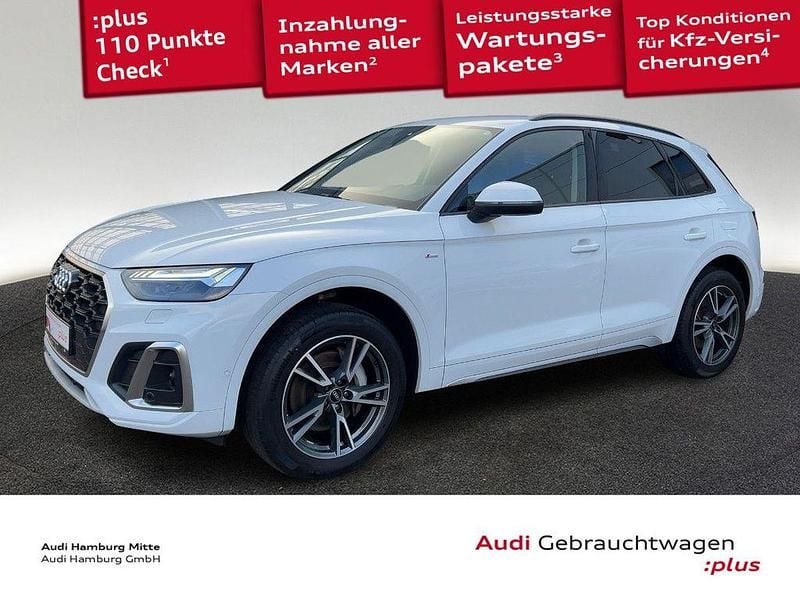 Gletscherweiß metallic Gebraucht 2022 Audi Q5 S-Line SUV | 39.950 € (Fairer Preis) - Bild 1/3