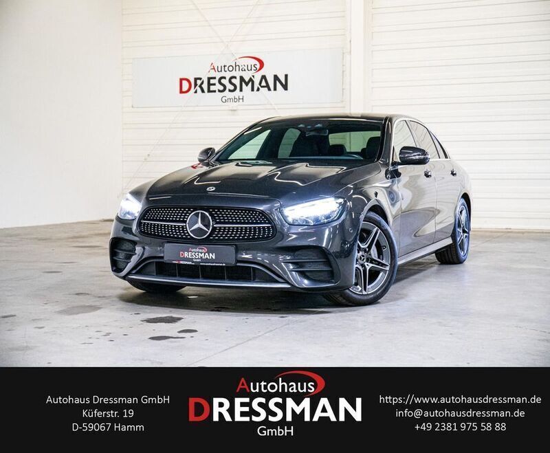 Olivgruen matt Gebraucht 2021 Mercedes E220 AMG line Limousine | 34.929 € (Etwas zu teuer) - Bild 1/4