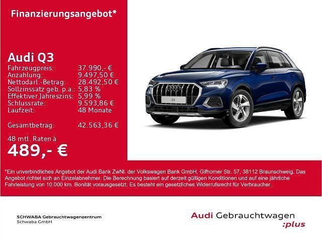 Gebraucht Audi Q3 Advanced Plus 150 PS (110 kW) 2025 Navarrablau metallic SUV