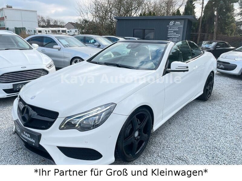 Polarweiss unilack Gebraucht 2016 Mercedes E350 AMG Cabrio | 18.990 € (Superpreis) - Bild 1/4