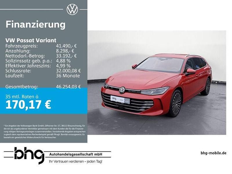 Chilirot metallic Gebraucht 2025 VW Passat Elegance Kombi | 41.490 € (Superpreis) - Bild 1/4