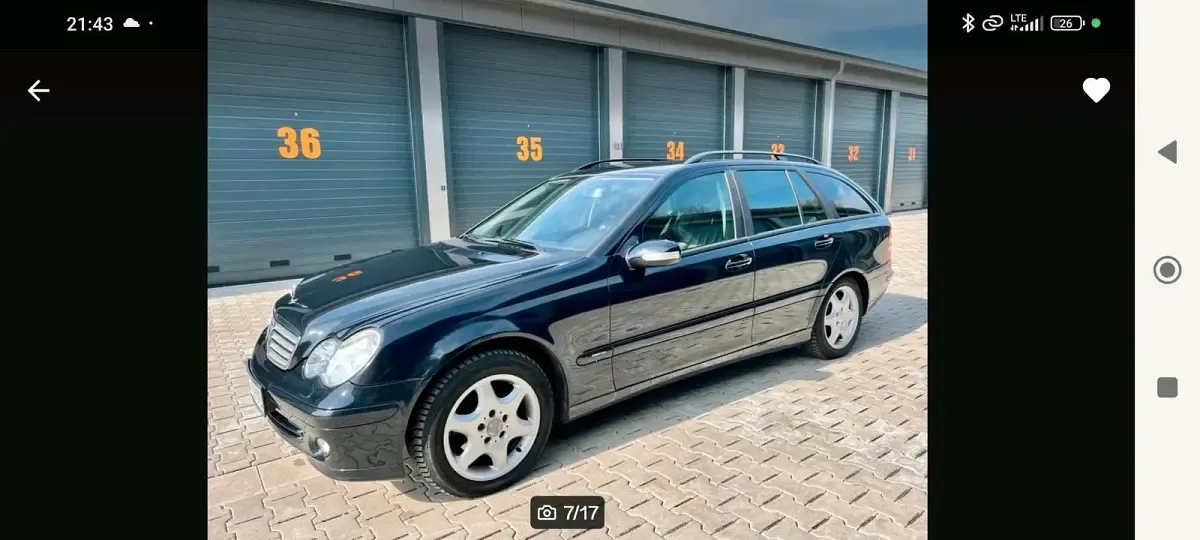 Gebraucht Mercedes C180 143 PS (105 kW) 2005 Schwarz Kombi