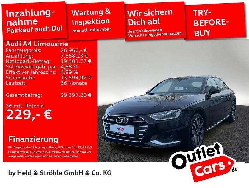Gebraucht Audi A4 Advanced Plus 204 PS (150 kW) 2023 Schwarz Limousine