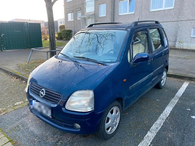 Blau Gebraucht 2000 Opel Agila Kleinwagen | 800 € (Guter Preis) - Bild 1/4