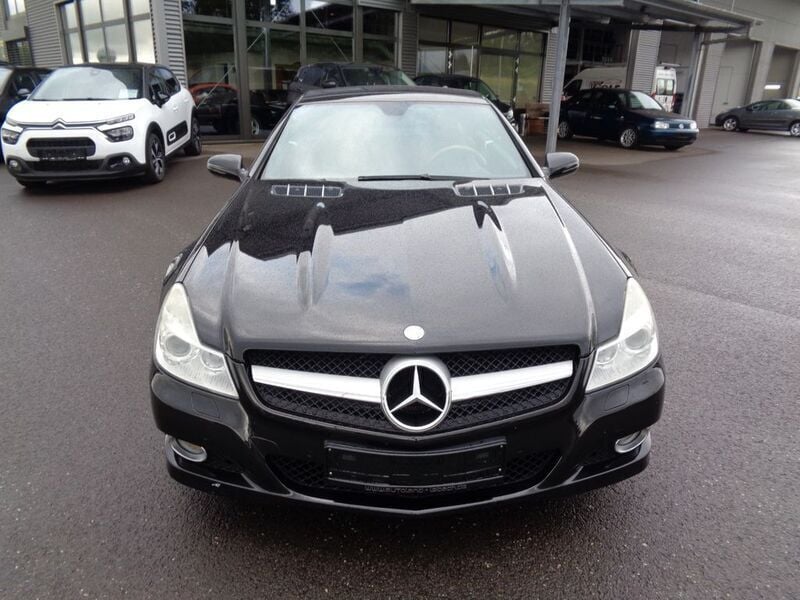 Obsidianschwarz metalliclack Gebraucht 2008 Mercedes SL350 Cabrio | 24.499 € (Guter Preis) - Bild 1/4