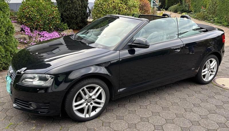 Schwarz Gebraucht 2008 Audi A3 Cabriolet Sport Cabrio | 5.999 € (Guter Preis) - Bild 1/4