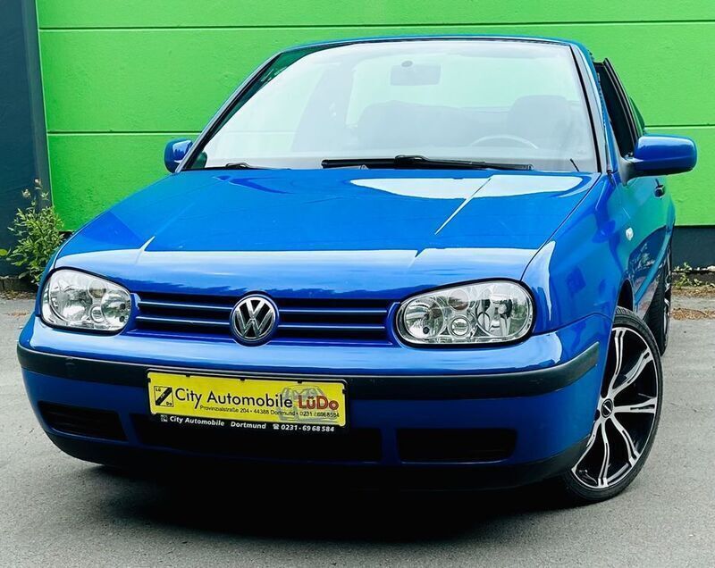 Blau Gebraucht 2000 VW Golf Cabriolet Cabrio | 1.990 € (Fairer Preis) - Bild 1/4
