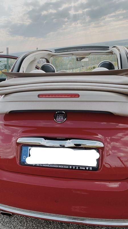 Second-hand Fiat 500C 69 CP (50 kW) 2018 Roșu Cabrio