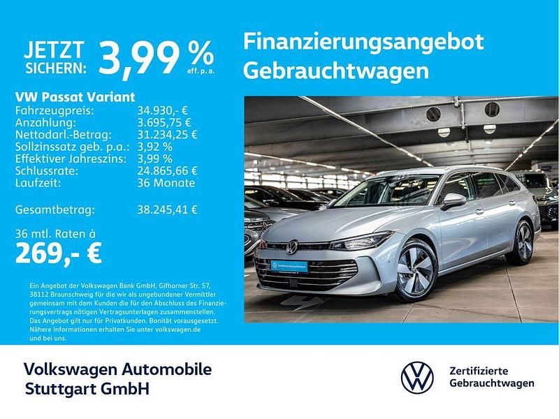 Oyster silver metallic Gebraucht 2025 VW Passat Elegance Kombi | 34.930 € (Superpreis) - Bild 1/4