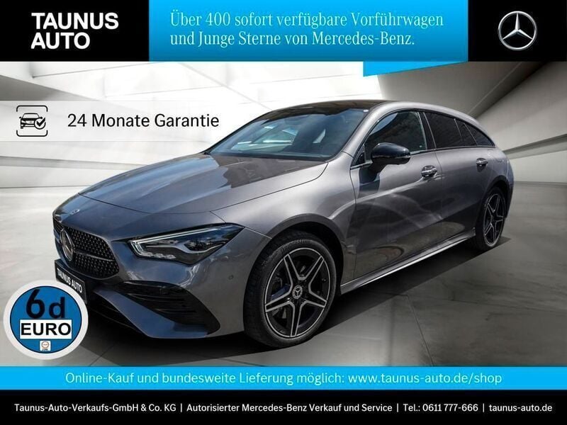 Mountain grau Gebraucht 2024 Mercedes CLA250e Shooting Brake AMG line Kombi | 38.790 € (Fairer Preis) - Bild 1/4