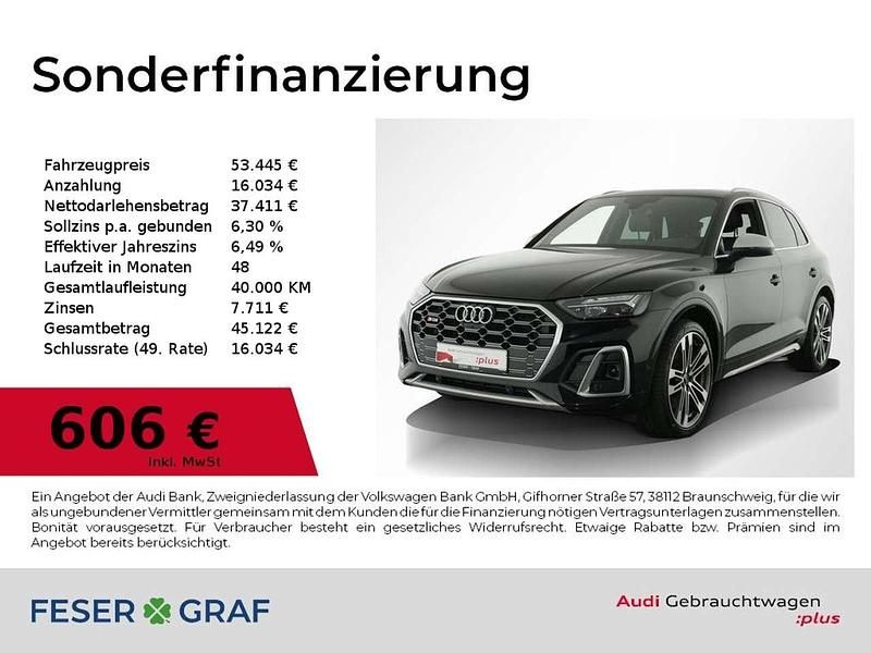 Mythosschwarz metallic Gebraucht 2022 Audi SQ5 Ambiente SUV | 49.788 € (Superpreis) - Bild 1/4