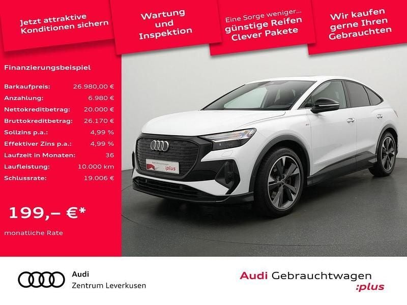 Gletscherweiss Gebraucht 2022 Audi Q4 Sportback e-tron S-Line SUV | 26.980 € (Fairer Preis) - Bild 1/4
