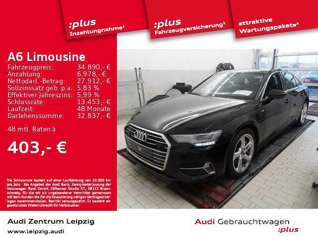 Brillantschwarz Gebraucht 2022 Audi A6 S-Line Limousine | 34.890 € (Superpreis) - Bild 1/1