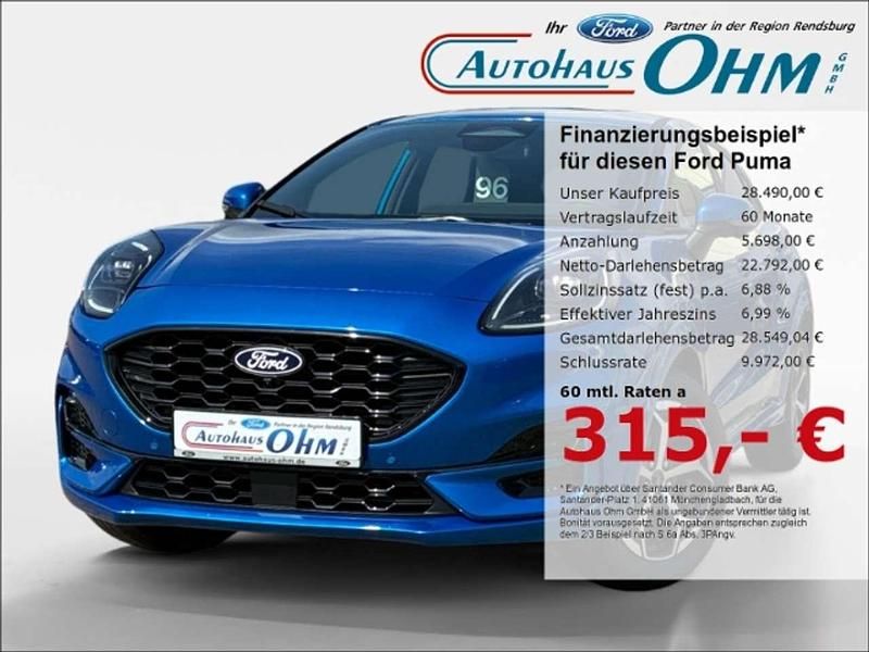 Dynamicblau metallic Neu 2025 Ford Puma ST-Line SUV | 28.490 € (Etwas zu teuer) - Bild 1/3