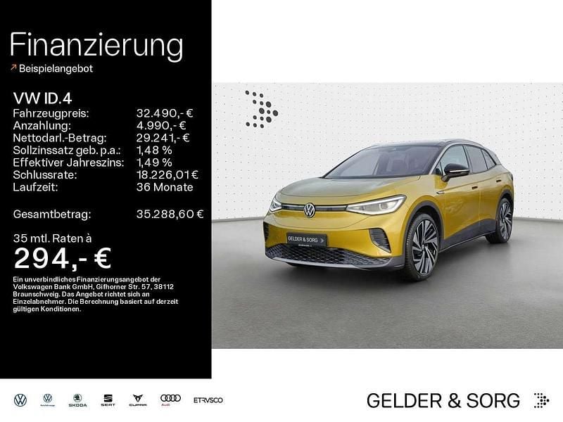 Gebraucht VW ID.4 Pro Performance 150 kW (204 PS) 2021 Honey yellow metallic SUV