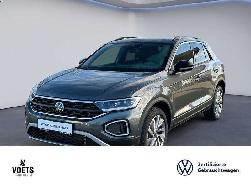 Indiumgrau metallic schwarz Gebraucht 2025 VW T-Roc Goal SUV | 38.888 € (Teuer) - Bild 1/4