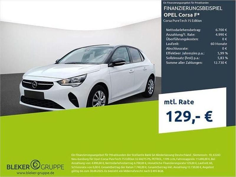 Jadeweiß/arktisweiß Gebraucht 2022 Opel Corsa Edition Kleinwagen | 11.690 € (Guter Preis) - Bild 1/3