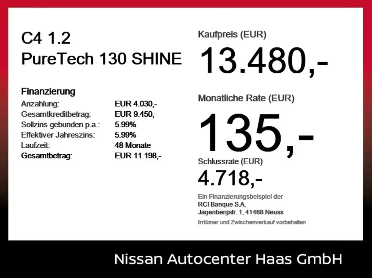 Usata Citroën C4 PureTech 131 CV (96 kW) 2023 Bianco SUV