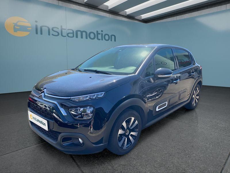 Schwarz Gebraucht 2023 Citroën C3 PureTech Kleinwagen | 16.999 € - Bild 1/4