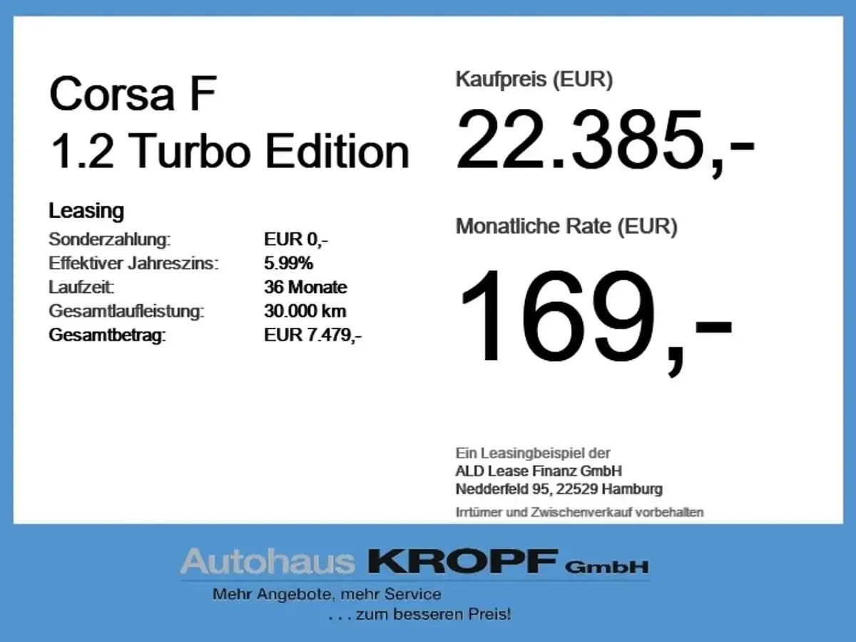 Neu Opel Corsa Edition 110 PS (80 kW) 2025 Karbon schwarz Kleinwagen