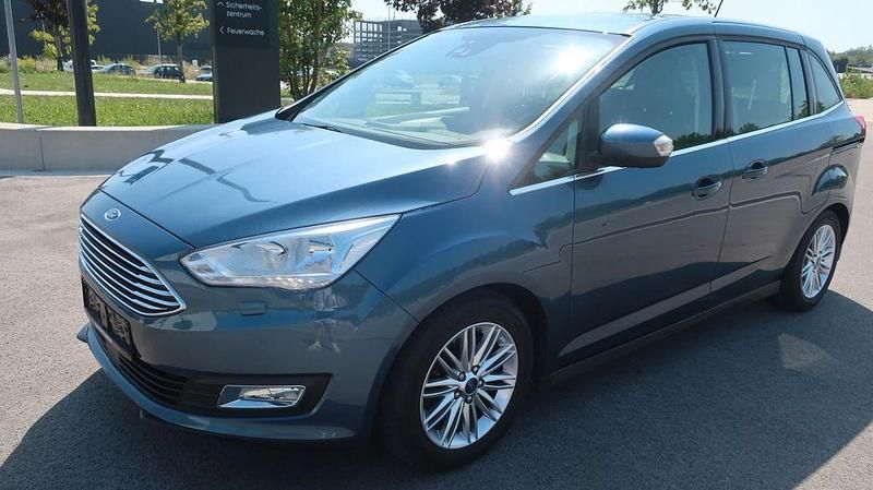 Blau Gebraucht 2018 Ford Grand C-Max Titanium Van / Kleinbus | 9.999 € (Guter Preis) - Bild 1/4