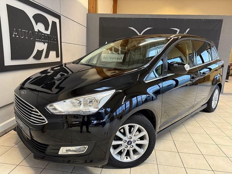 Schwarz Gebraucht 2018 Ford Grand C-Max Titanium Van / Kleinbus | 14.999 € (Superpreis) - Bild 1/4