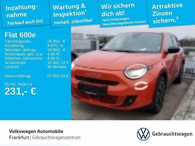Orange metallic Gebraucht 2023 Fiat 600E La Prima Limousine | 24.850 € (Fairer Preis) - Bild 1/1