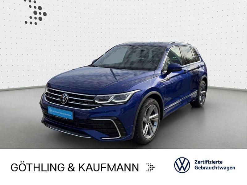 Lapiz blue metallic Gebraucht 2021 VW Tiguan R-line SUV | 31.880 € (Fairer Preis) - Bild 1/3