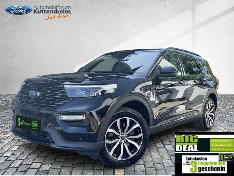 Obsidianschwarz metallic Gebraucht 2021 Ford Explorer ST-Line SUV | 52.480 € (Etwas zu teuer) - Bild 1/4