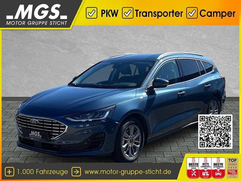 Chrome blue metallic Neu 2025 Ford Focus Titanium Limousine | 27.390 € (Superpreis) - Bild 1/4