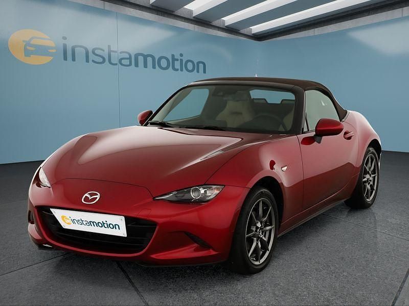 Rot Gebraucht 2021 Mazda MX5 Selection Cabrio | 23.599 € (Fairer Preis) - Bild 1/4