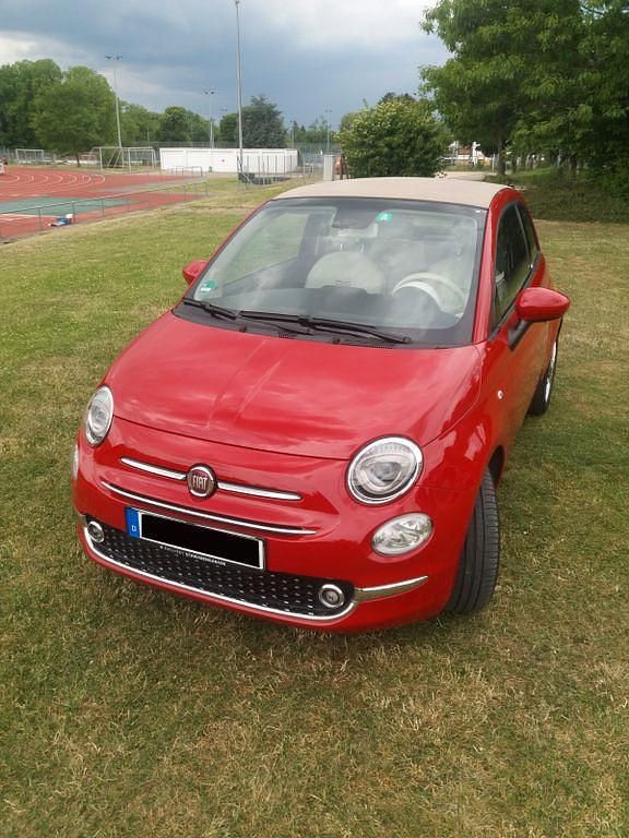 Rot Gebraucht 2018 Fiat 500C Anniversary Cabrio | 7.900 € (Superpreis) - Bild 1/4
