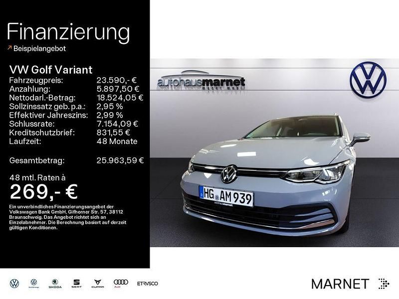 Gebraucht VW Golf VIII Move 110 PS (80 kW) 2023 Grau Kombi