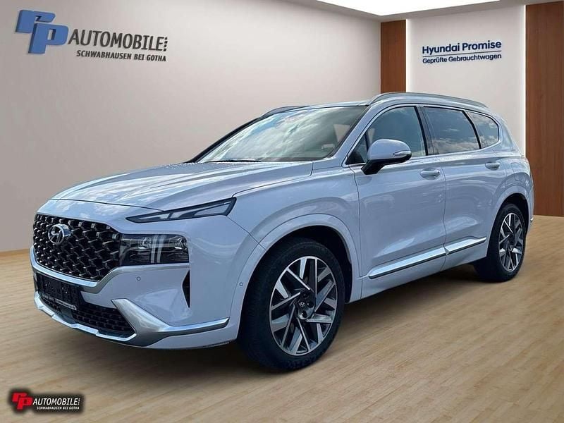 Glacier white Gebraucht 2022 Hyundai Santa Fe Signature SUV | 39.990 € (Etwas zu teuer) - Bild 1/4