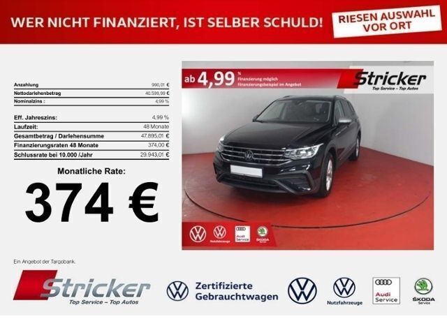 Deep black perleffekt Neu 2025 VW Tiguan Allspace Life SUV | 41.114 € (Fairer Preis) - Bild 1/4