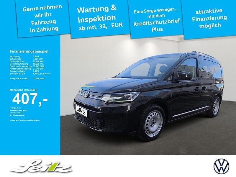 Deep black perleffekt Gebraucht 2021 VW Caddy Style Van / Kleinbus | 27.249 € (Etwas zu teuer) - Bild 1/3
