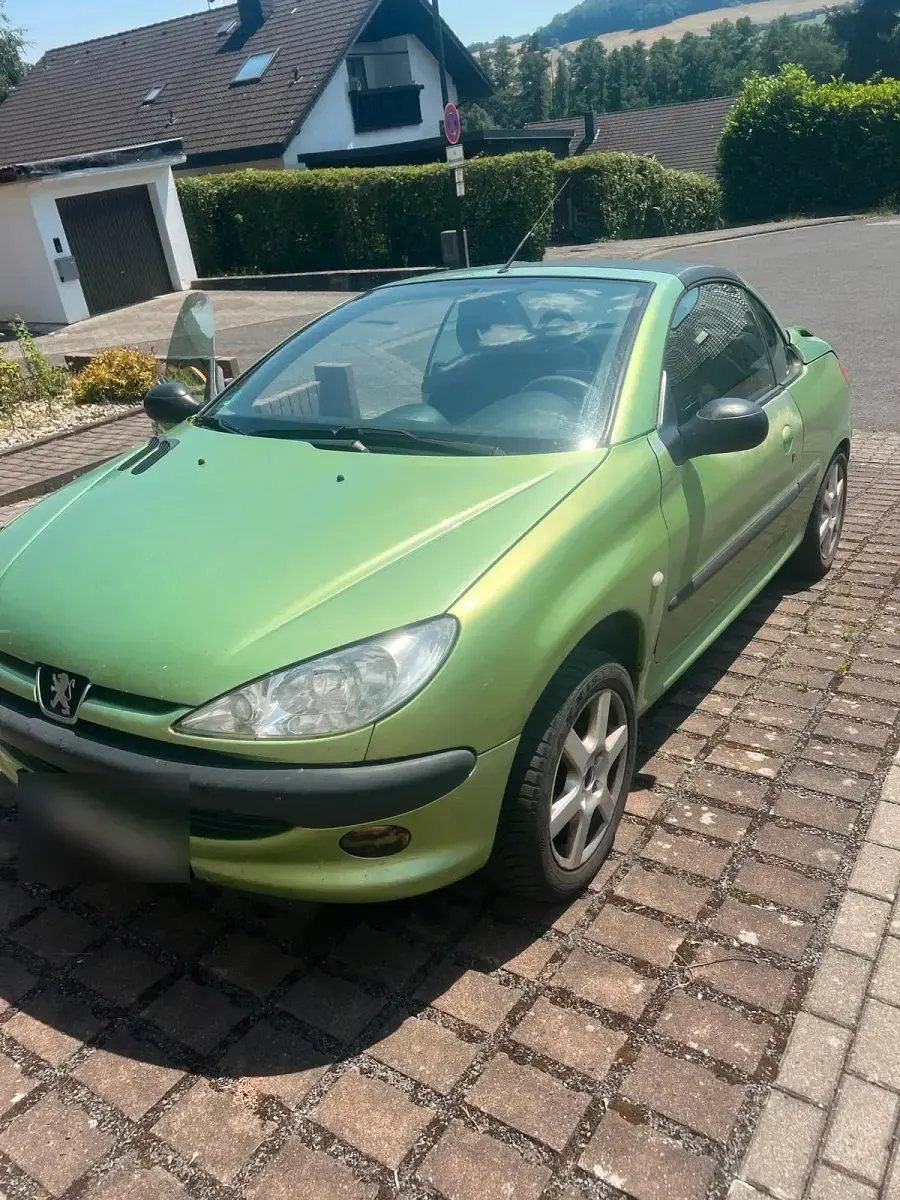 Gebraucht Peugeot 206 CC 109 PS (80 kW) 2001 Grün Cabrio