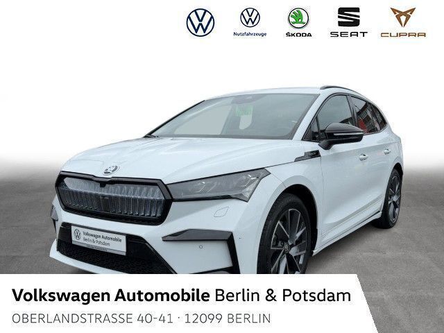 Moonweiß perleffekt Gebraucht 2023 Skoda Enyaq iV SportLine SUV | 47.750 € (Teuer) - Bild 1/4