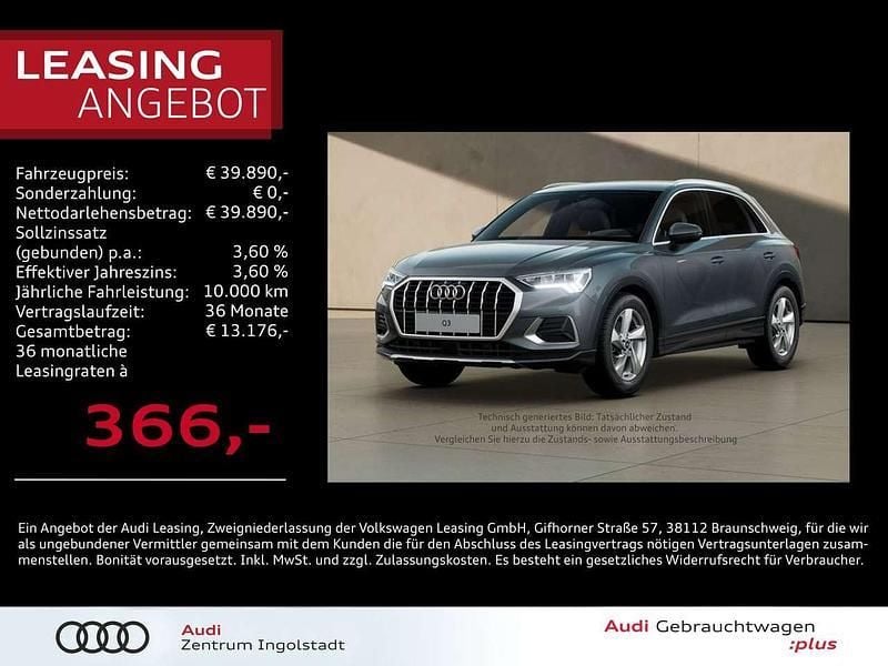 Nanograu metallic Gebraucht 2025 Audi Q3 Advanced SUV | 39.890 € (Guter Preis) - Bild 1/3
