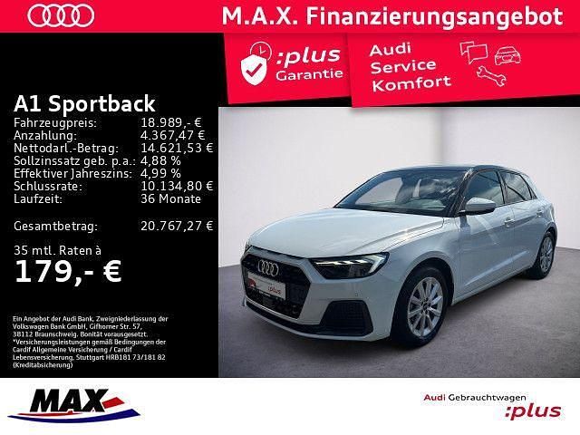 Weiß (metallic) Gebraucht 2023 Audi A1 Sportback Advanced Plus Kleinwagen | 18.989 € (Guter Preis) - Bild 1/3