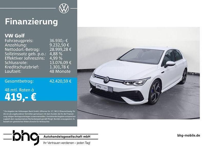 Pure white Gebraucht 2023 VW Golf VIII R Limousine | 36.930 € (Guter Preis) - Bild 1/4