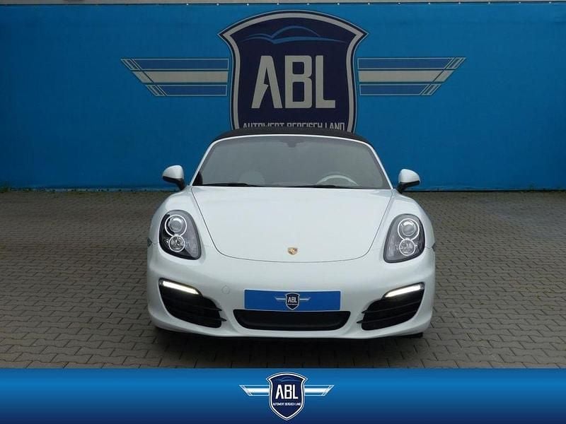 Pure white (weiß) Gebraucht 2015 Porsche Boxster Basis Cabrio | 39.990 € (Superpreis) - Bild 1/4